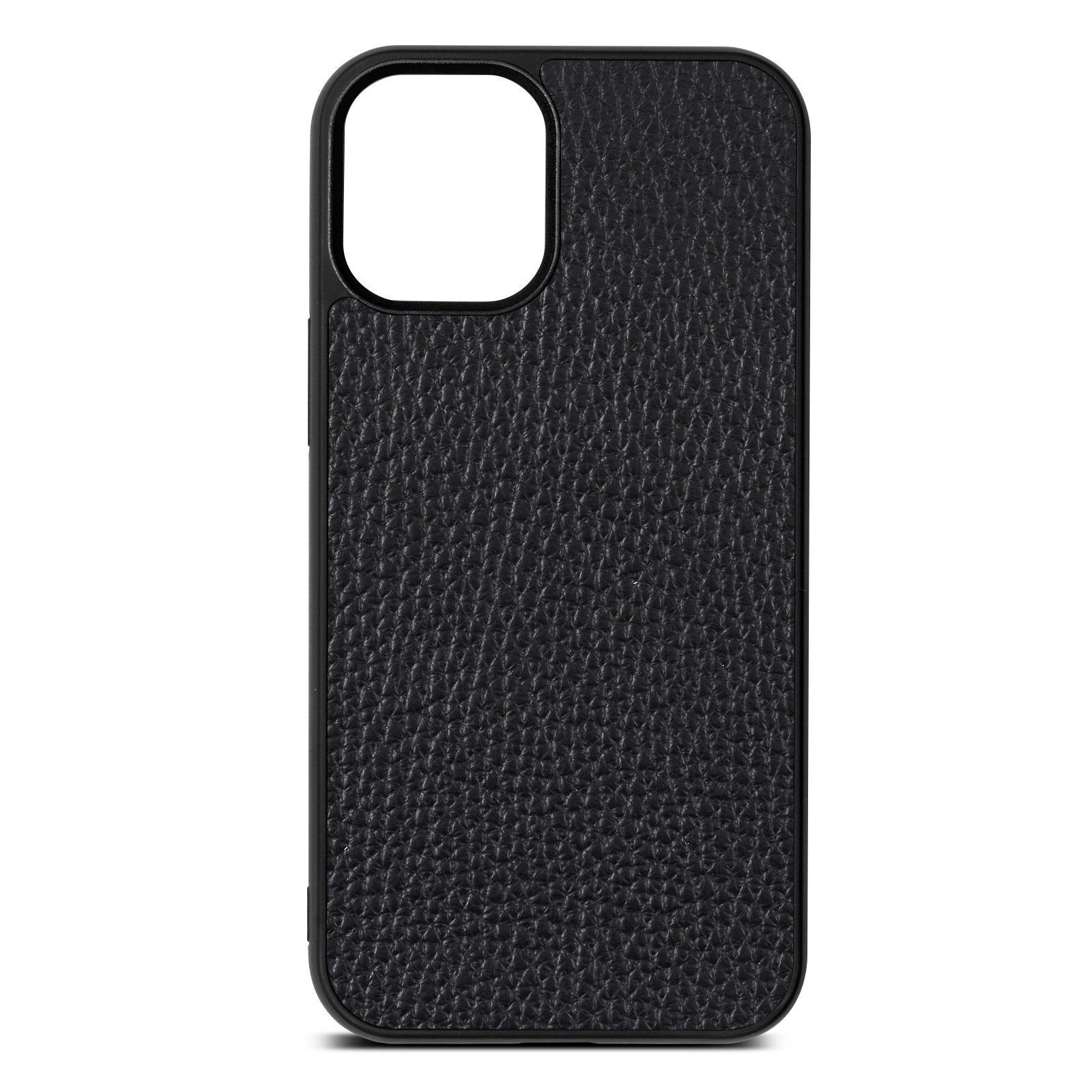 Blank iPhone 12 Mini Pebble Leather Black