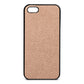 Blank iPhone 5 Rose Gold Pebble Leather Case