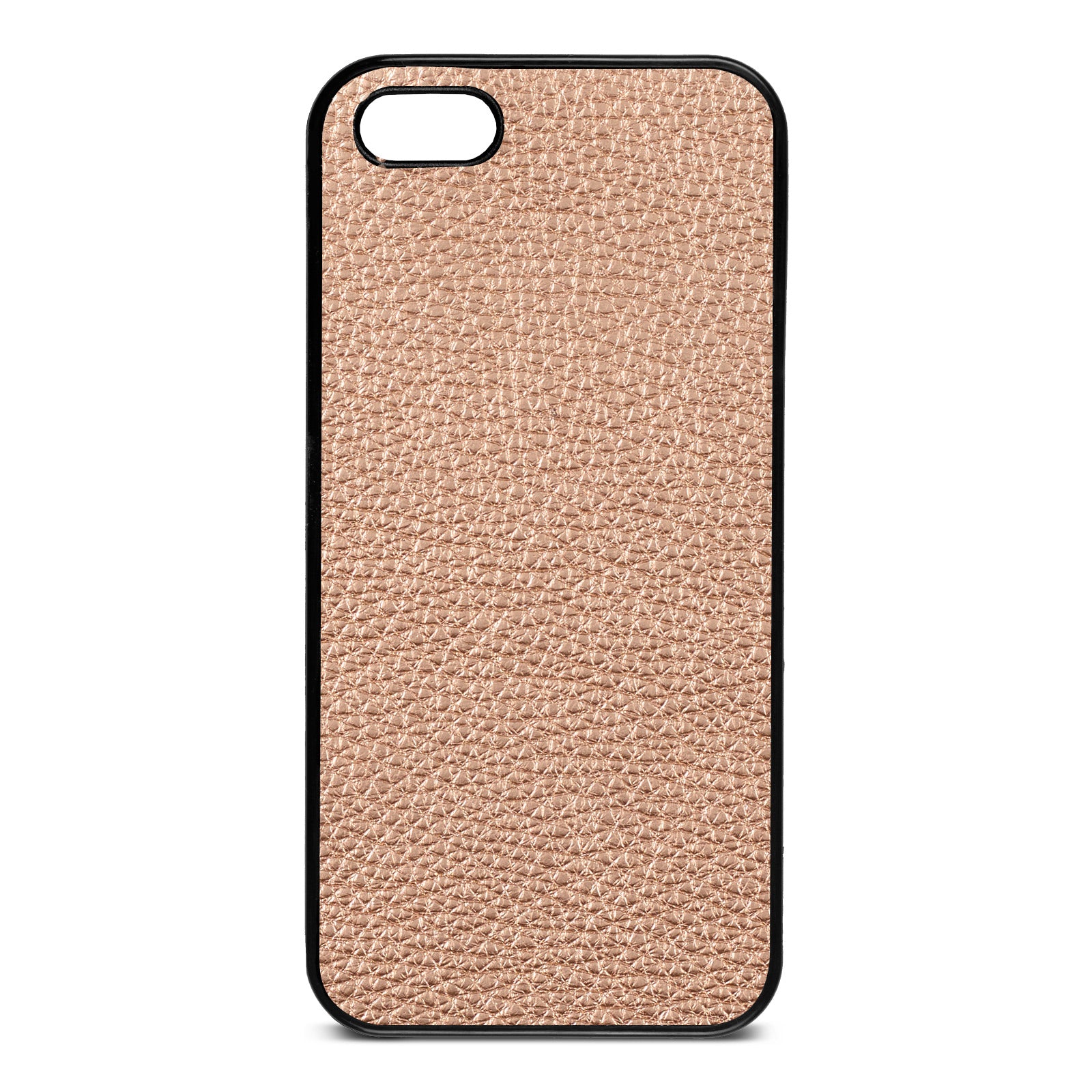 Blank iPhone 5 Rose Gold Pebble Leather Case