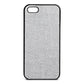Blank iPhone 5 Silver Pebble Leather Case