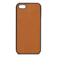 Blank iPhone 5 Tan Pebble Leather Case