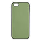 Blank Personalised Lime Green Saffiano Leather iPhone 5 Case