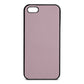 Blank Personalised Lotus Purple Saffiano Leather iPhone 5 Case