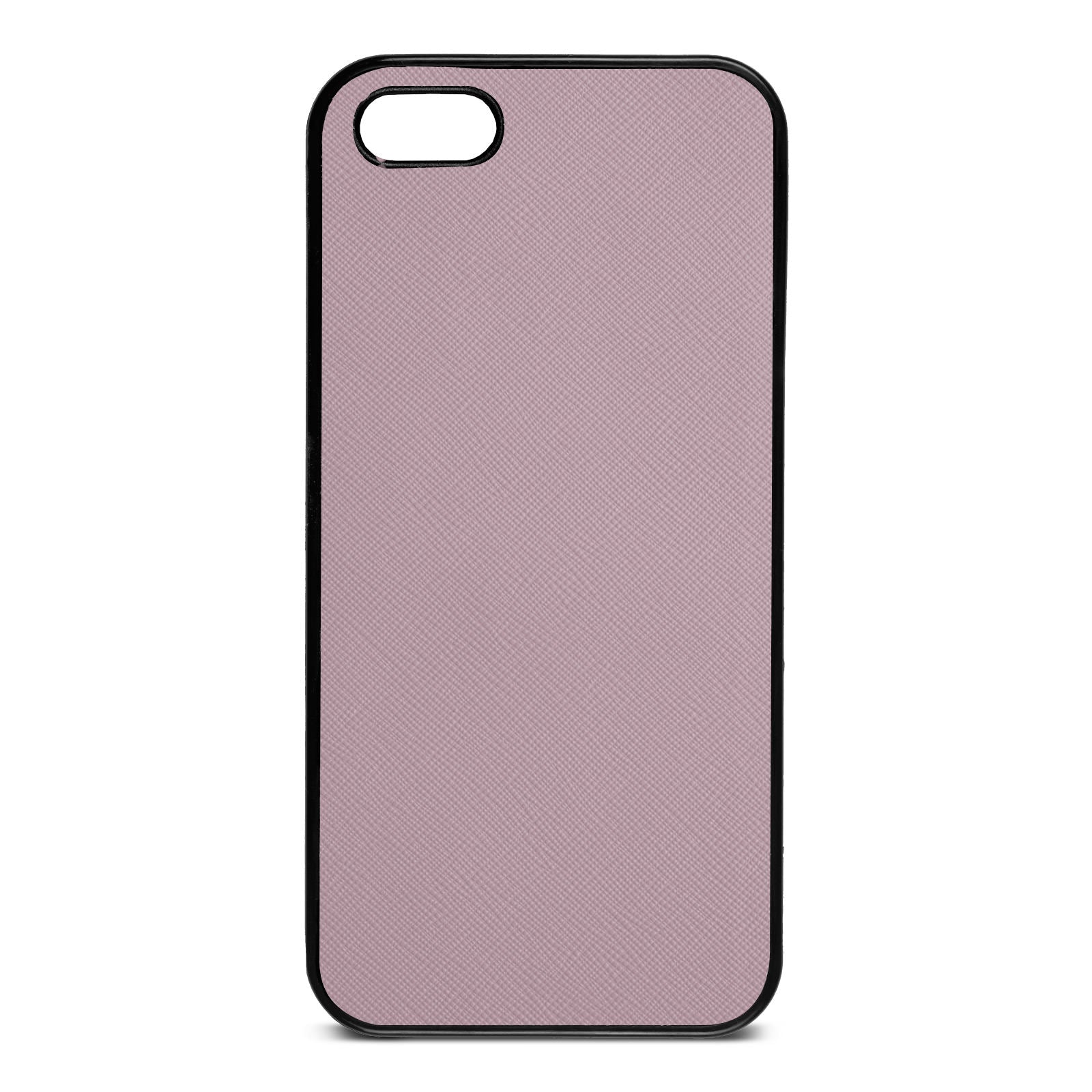Blank Personalised Lotus Purple Saffiano Leather iPhone 5 Case