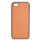 Blank Personalised Orange Saffiano Leather iPhone 5 Case