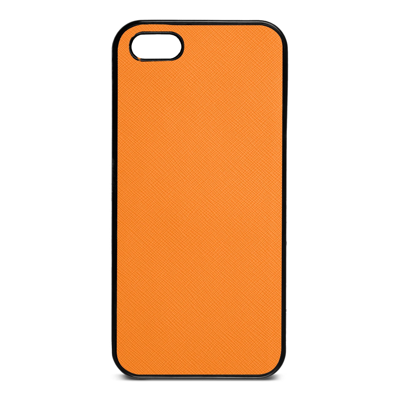 Blank Personalised Saffron Saffiano Leather iPhone 5 Case
