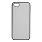 Blank Personalised Silver Saffiano Leather iPhone 5 Case