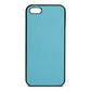 Blank Personalised Sky Blue Saffiano Leather iPhone 5 Case