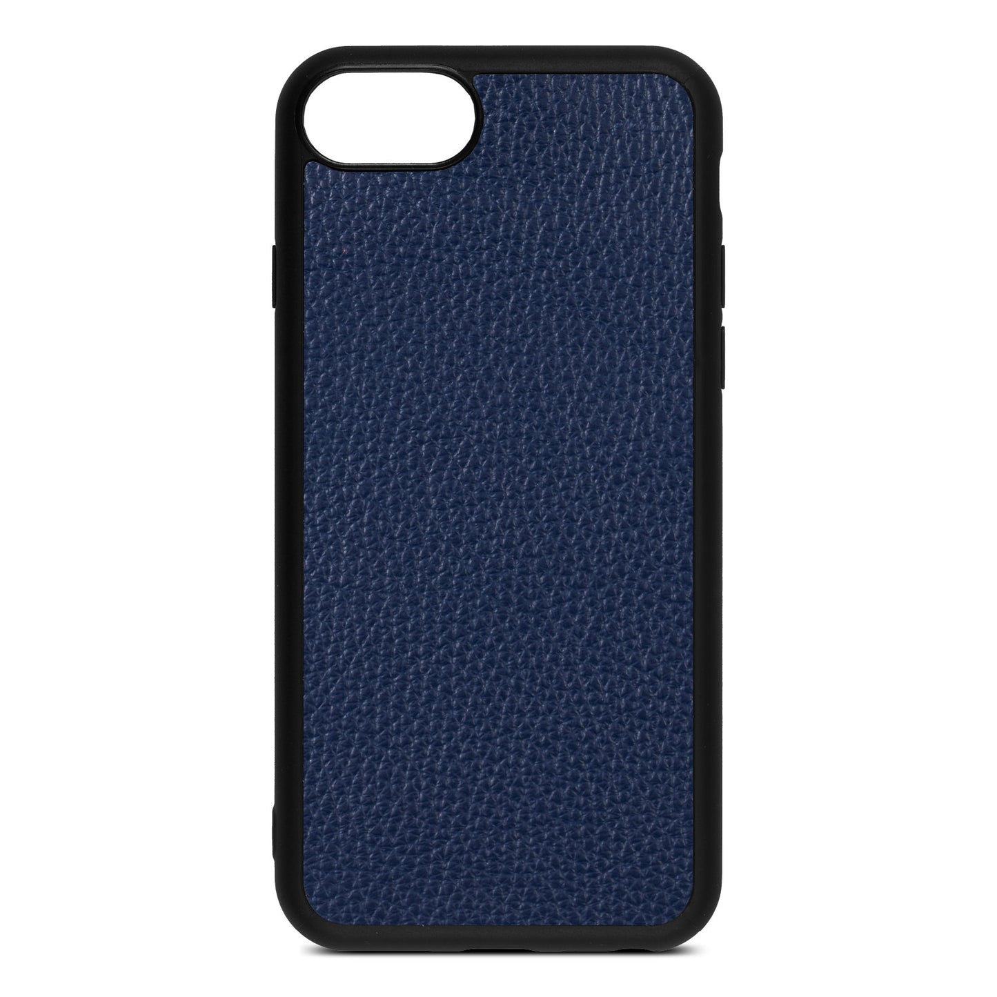 Blank iPhone 8 Navy Blue Pebble Grain Leather Case