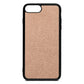 Blank iPhone 8 Plus Rose Gold Pebble Leather Case
