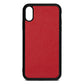Blank iPhone Xr Red Pebble Leather Case