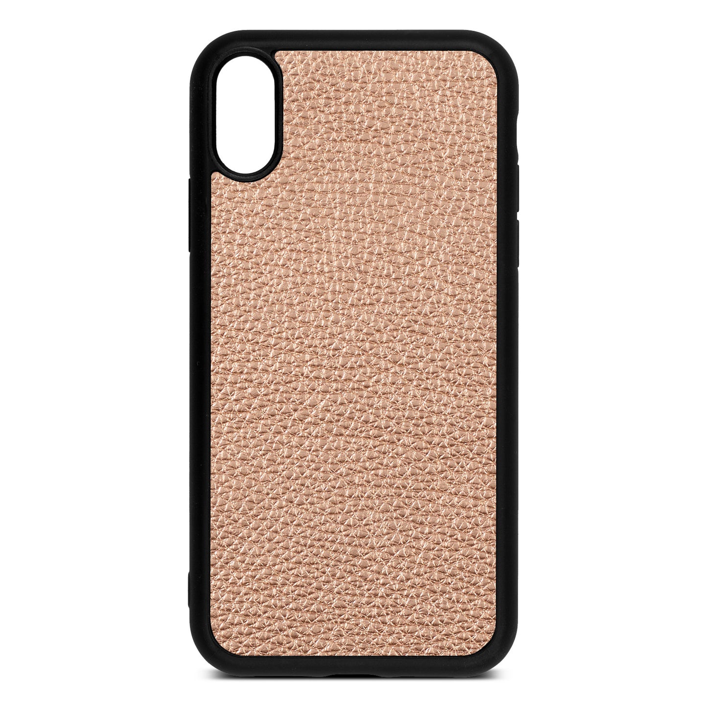 Blank iPhone Xr Rose Gold Pebble Leather Case