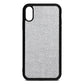 Blank iPhone Xr Silver Pebble Leather Case