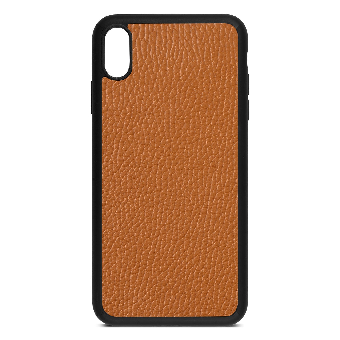 Blank iPhone Xs Max Tan Pebble Leather Case