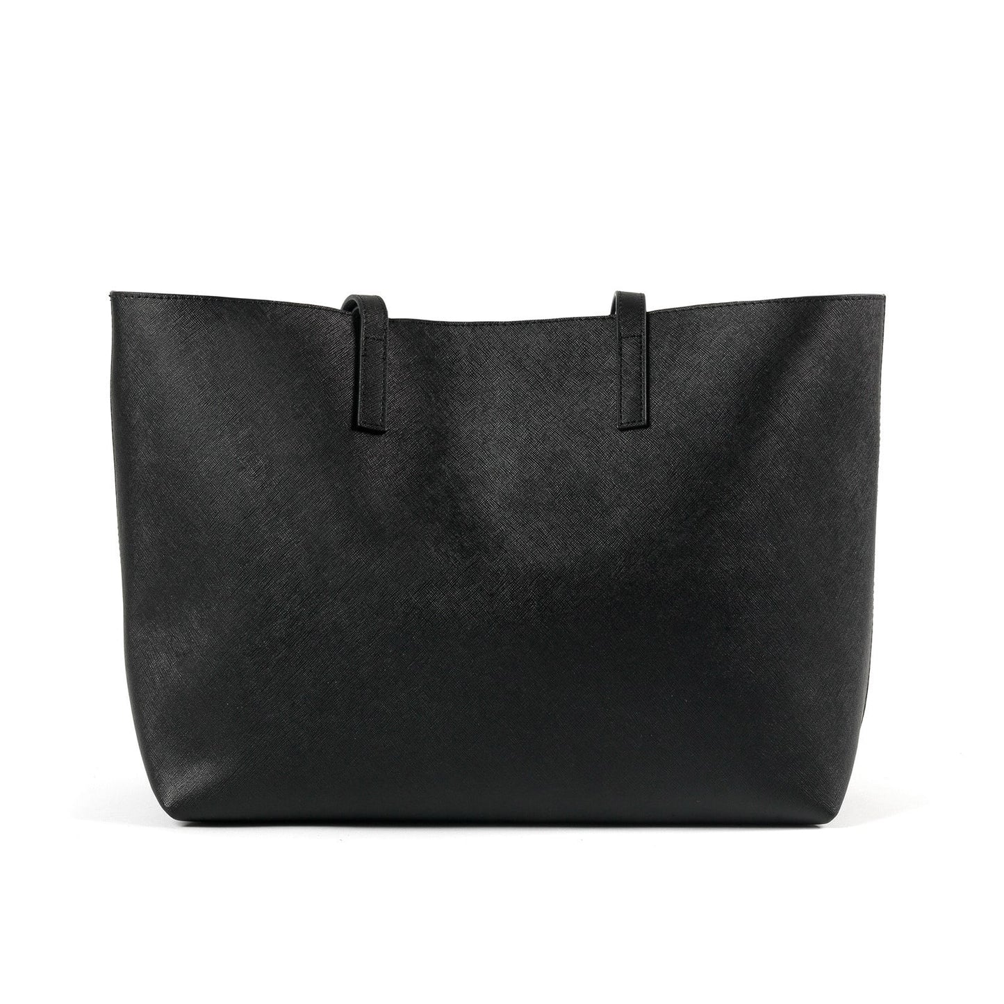 Blank Personalised Black Saffiano Leather Tote