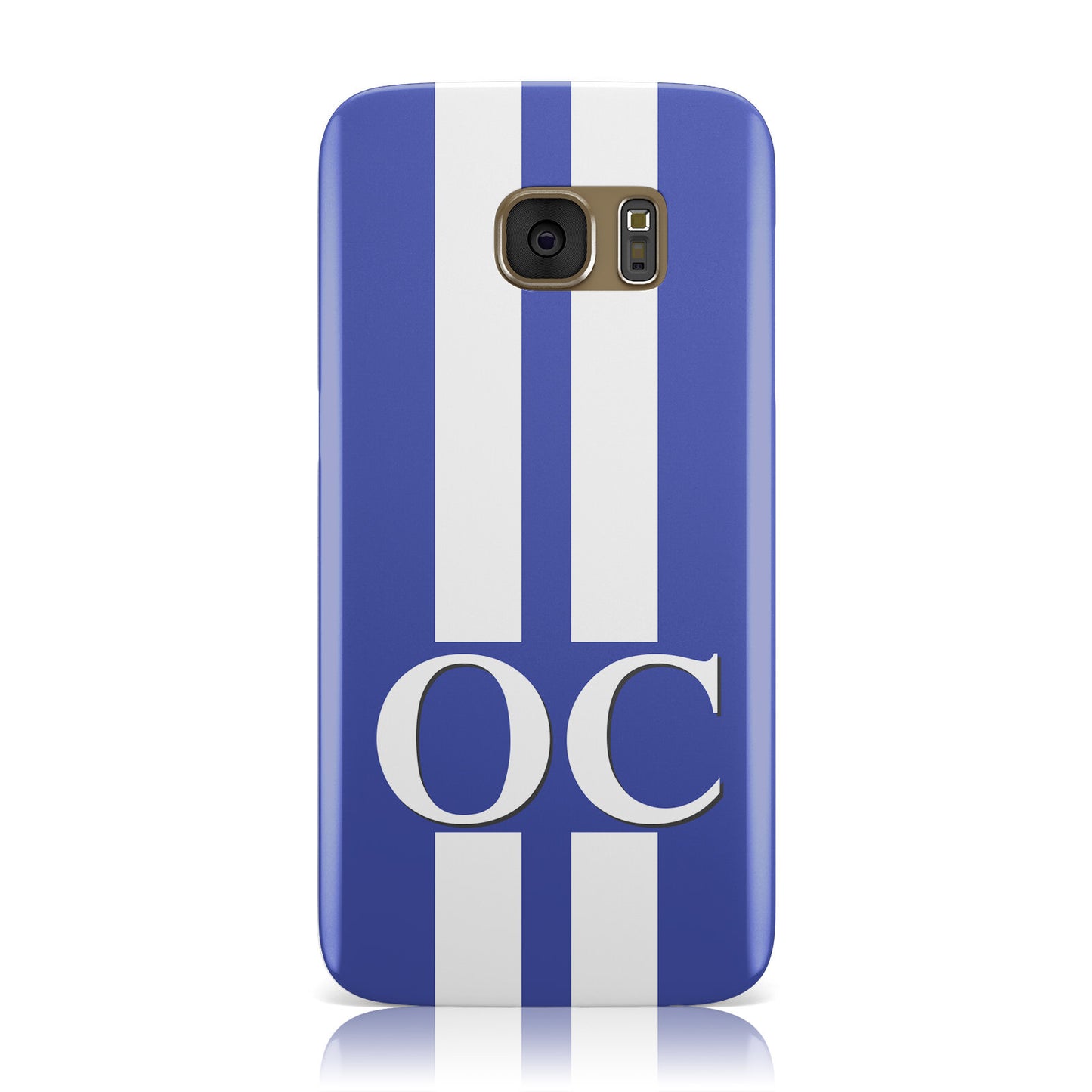 Blue Personalised Initials Samsung Galaxy Case