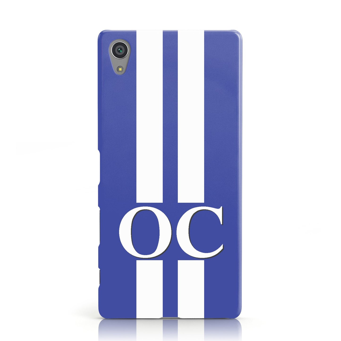 Blue Personalised Initials Sony Xperia Case