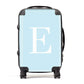Blue with White Personalised Monogram Suitcase
