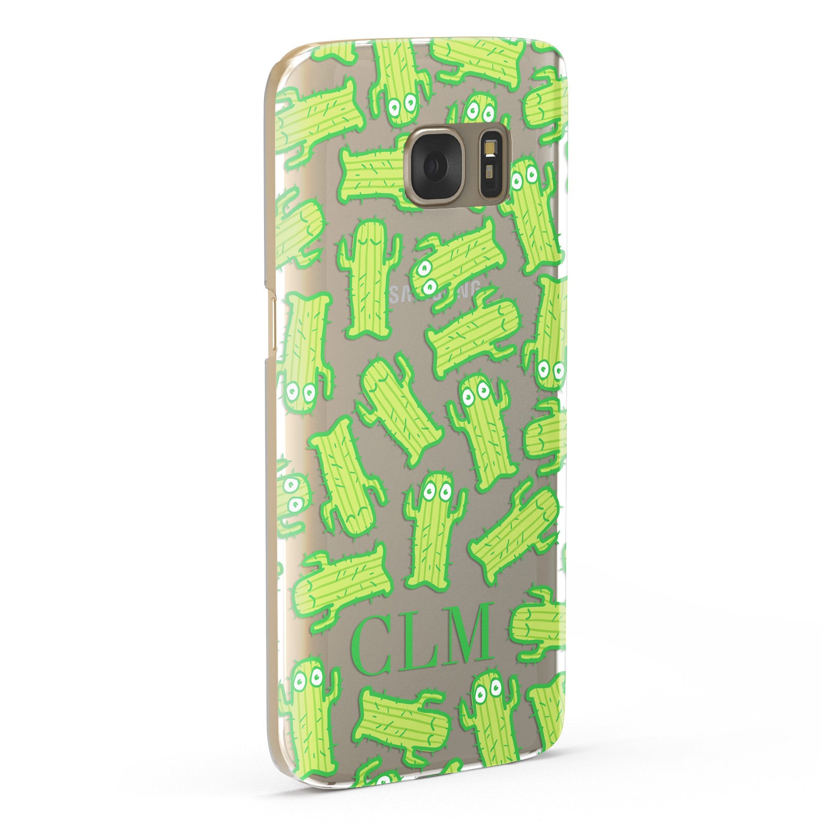 Personalised Cactus Initials Samsung Galaxy Case Fourty Five Degrees