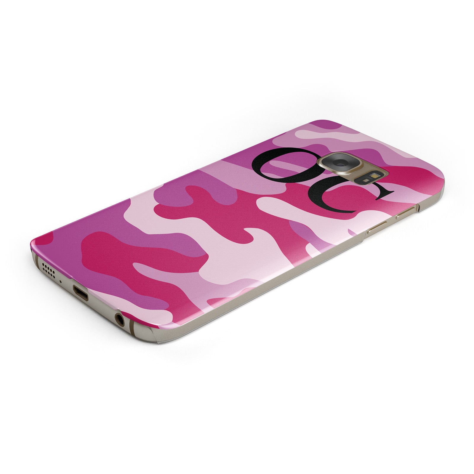 Camouflage Personalised Samsung Galaxy Case Bottom Cutout