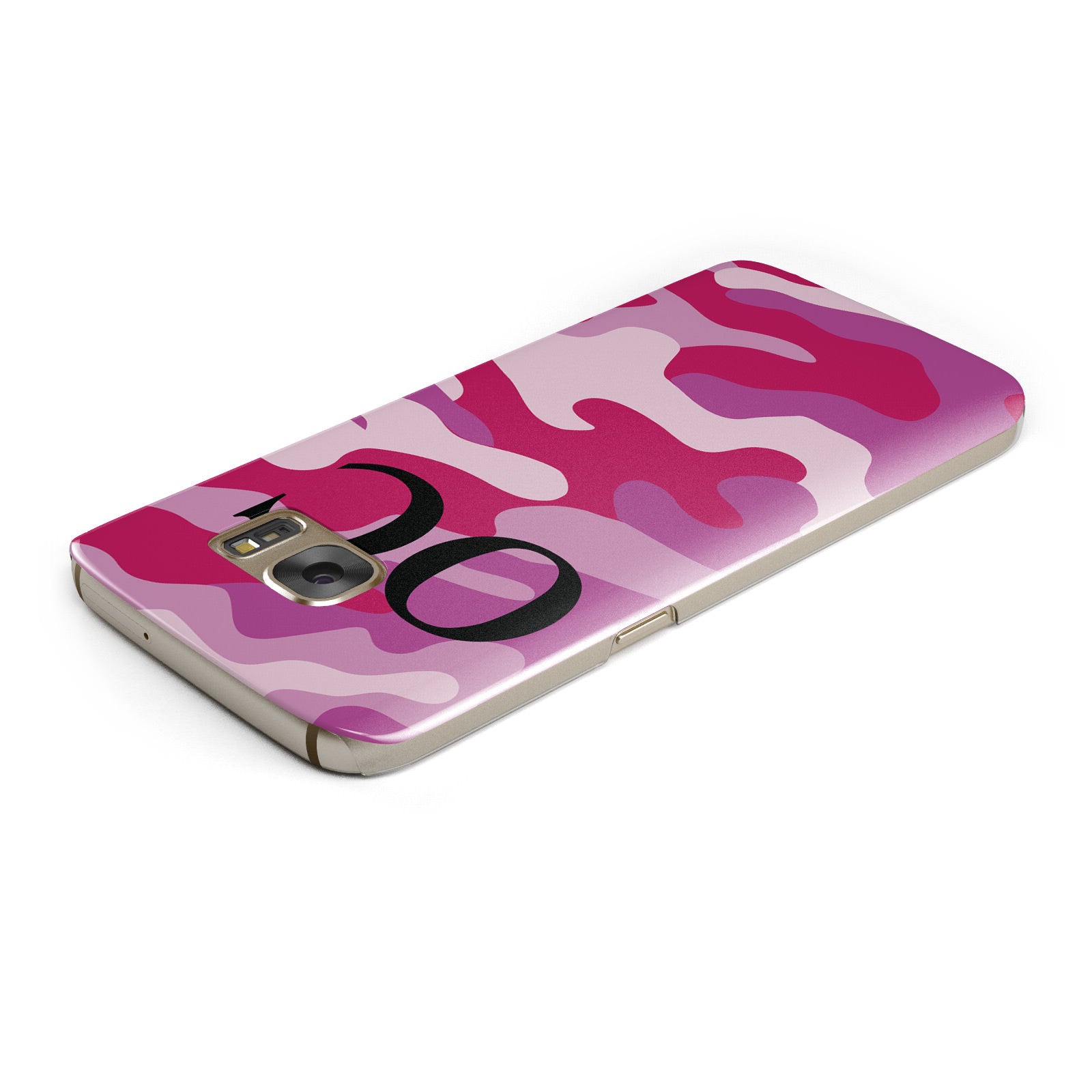 Camouflage Personalised Samsung Galaxy Case Top Cutout