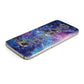 Personalised Clear Name Cutout Space Nebula Custom Samsung Galaxy Case Top Cutout