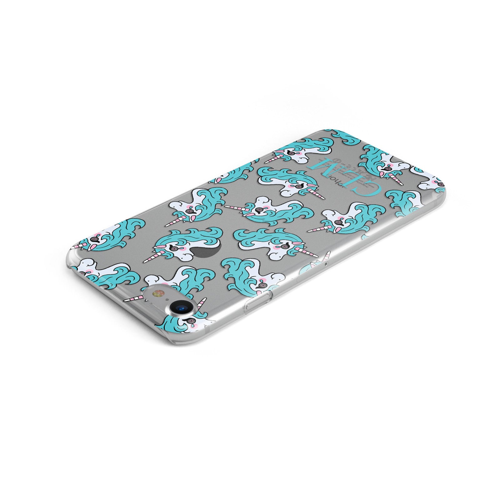Crying Unicorn Personalised Apple iPhone Case Top Cutout