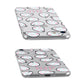 Personalised Cute Egg Initials Clear Apple iPhone Case Front Close Up