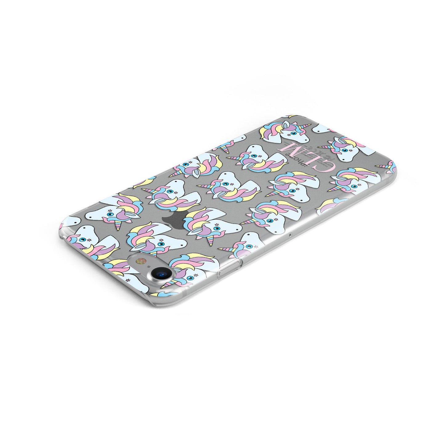 Cute Unicorn Personalised Apple iPhone Case Top Cutout