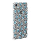 Diamonds Blue Clear Transparent Apple iPhone Case Fourty Five Degrees