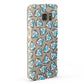 Diamonds Blue Clear Transparent Samsung Galaxy Case Fourty Five Degrees