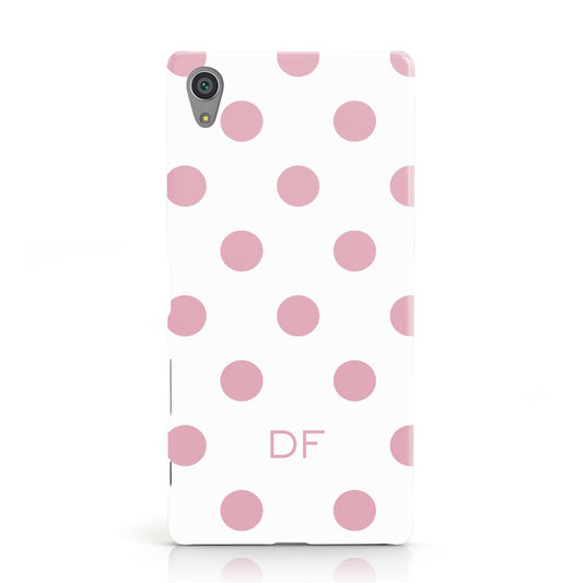 Dots Initials Personalised Sony Xperia Case