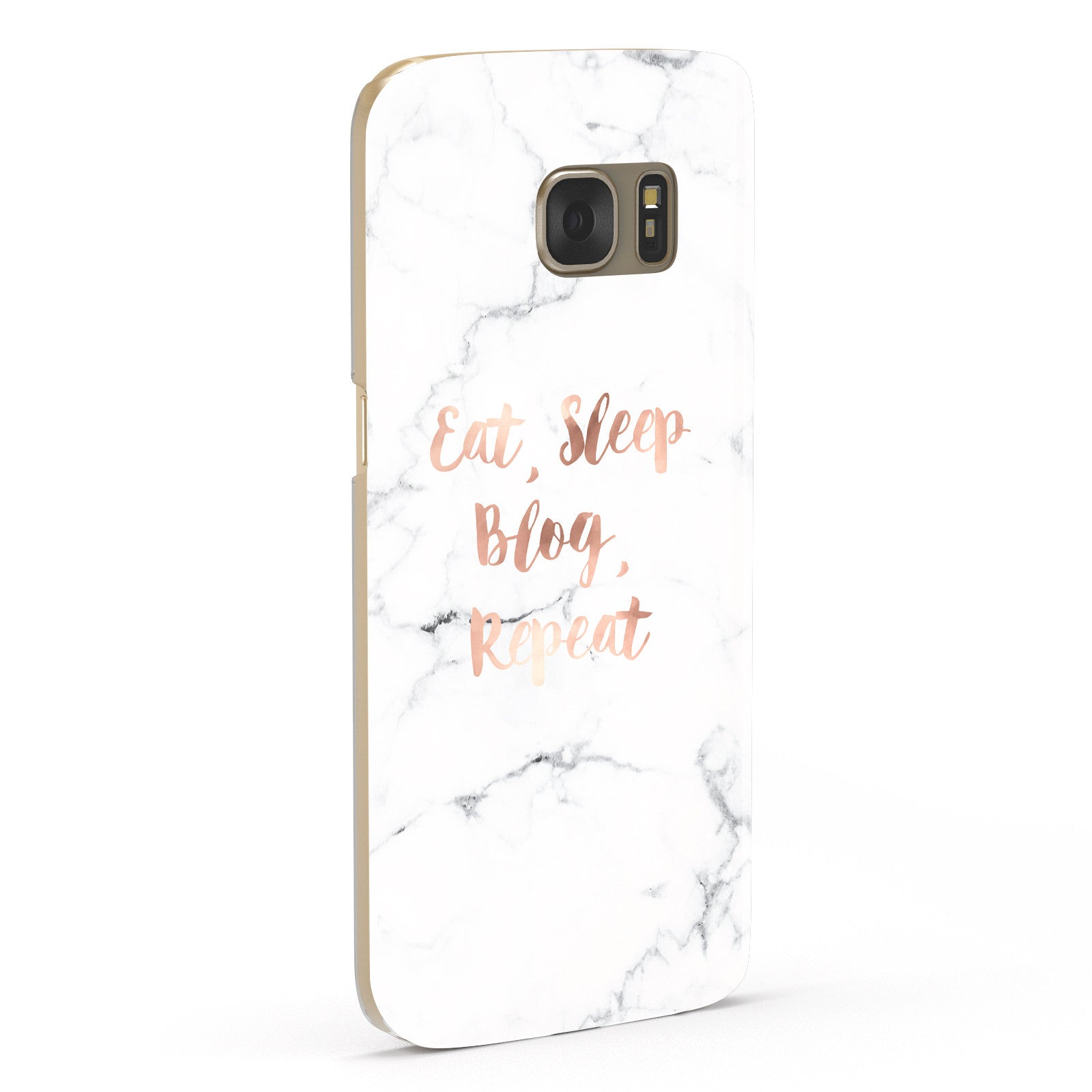 Eat Sleep Blog Repeat Marble Effect Samsung Galaxy Case Fourty Five Degrees