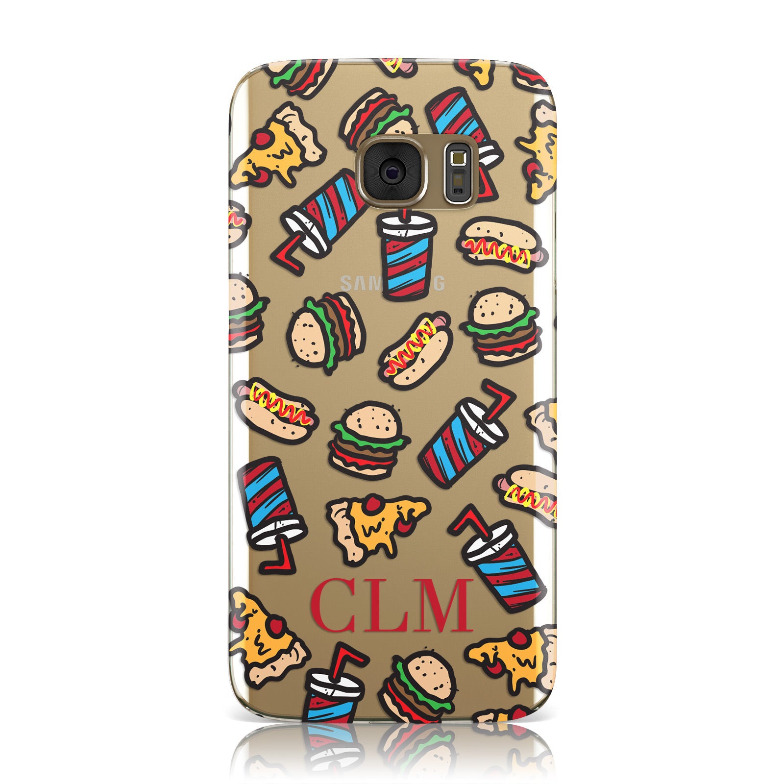 Personalised Fast Food Initials Samsung Galaxy Case
