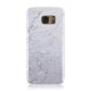 Faux Carrara Marble Print Grey Samsung Galaxy Case