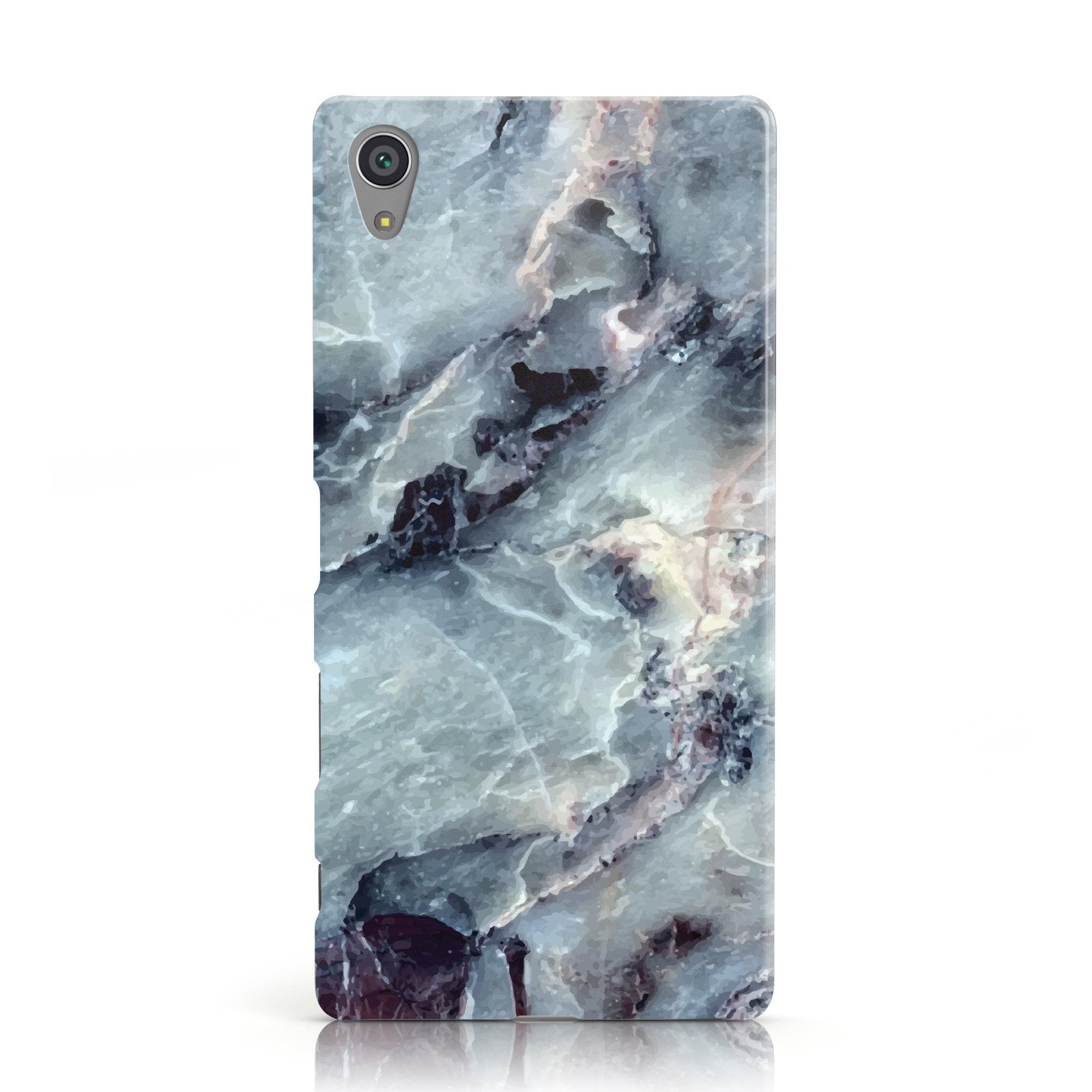 Faux Marble Blue Grey Sony Xperia Case