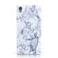 Faux Marble Blue Grey White Sony Xperia Case