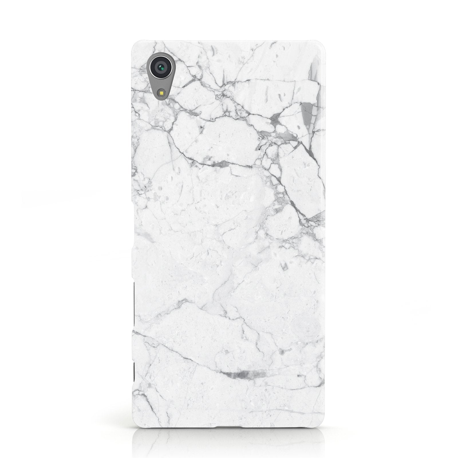 Faux Marble Effect Grey White Sony Xperia Case
