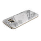 Faux Marble Effect White Grey Samsung Galaxy Case Top Cutout