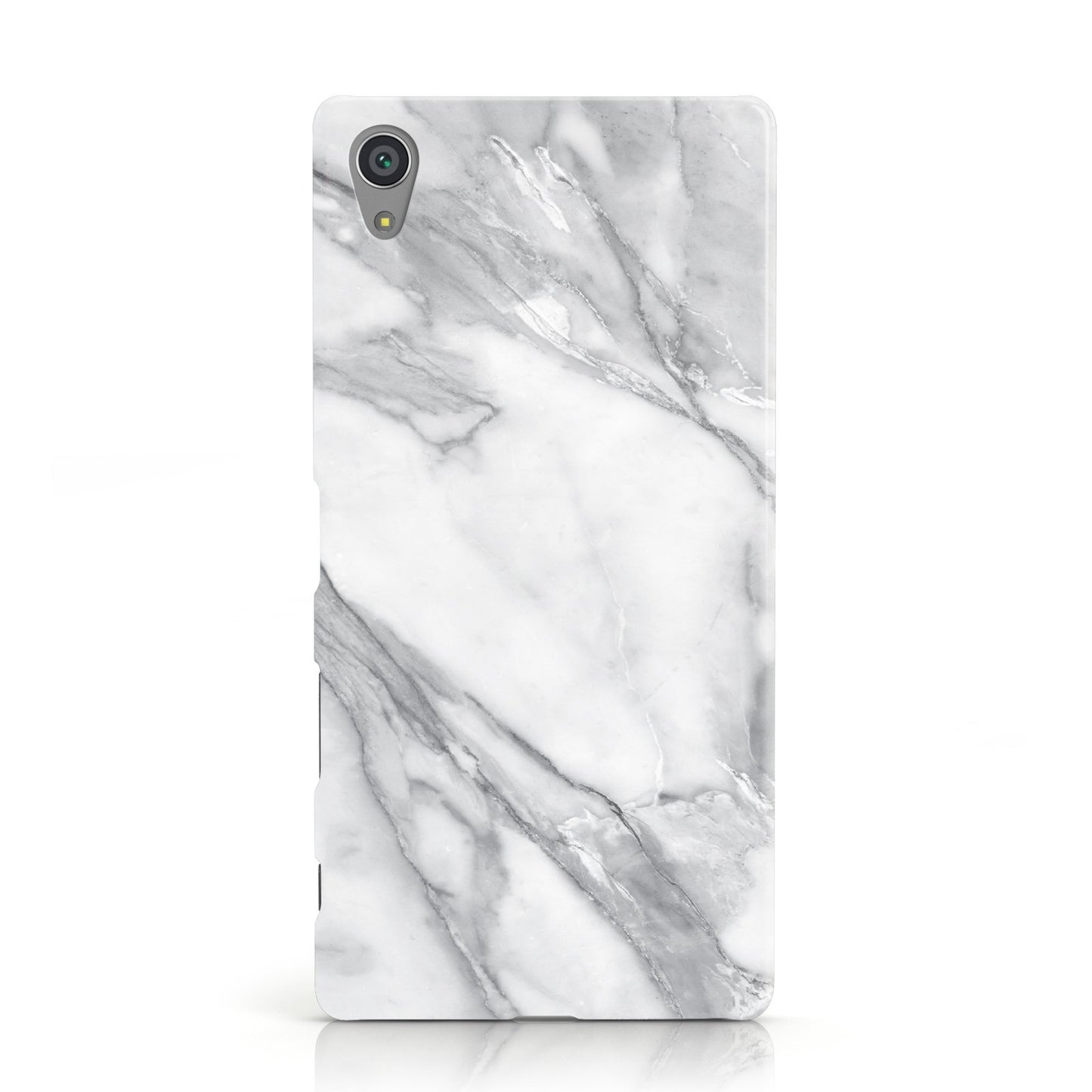 Faux Marble Effect White Grey Sony Xperia Case