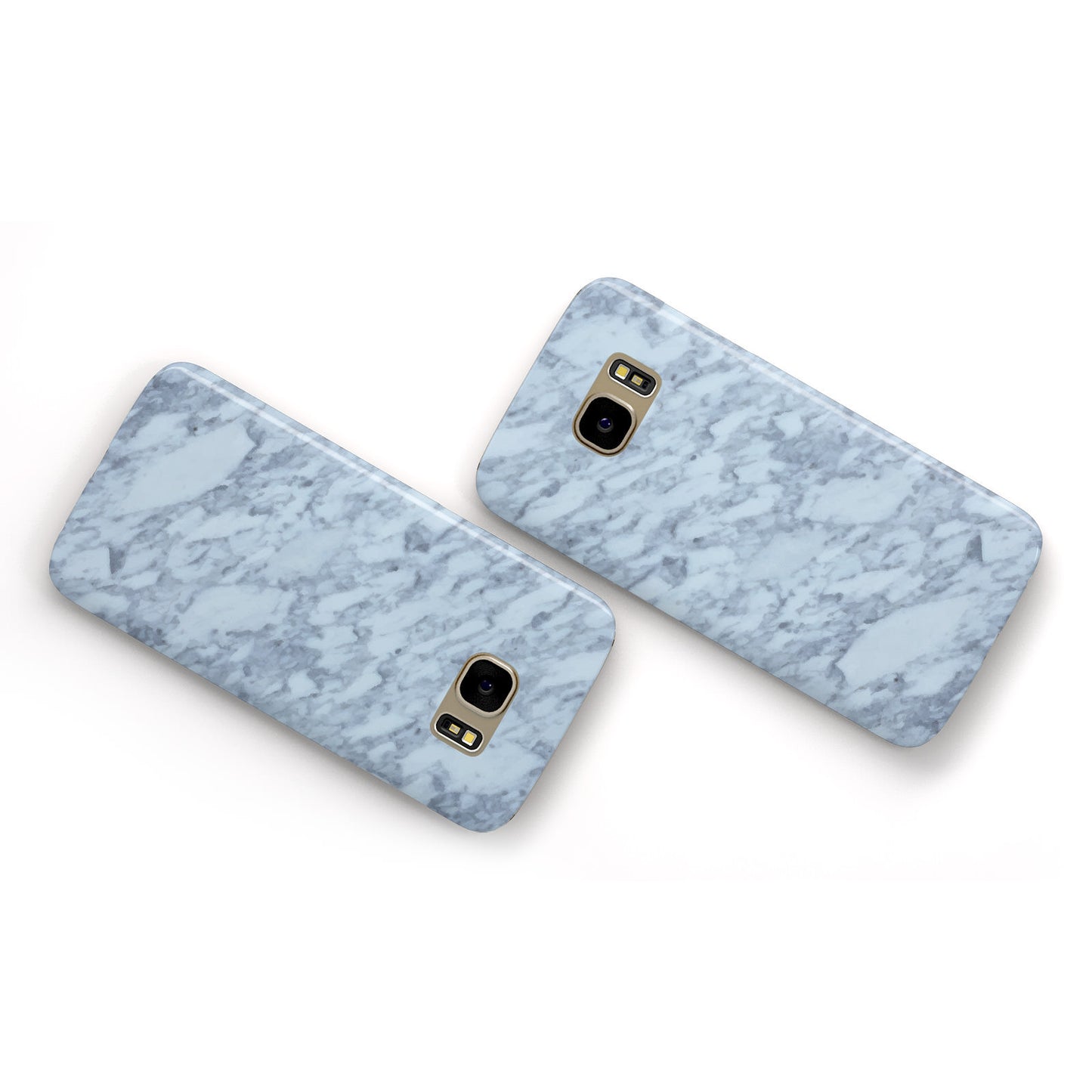Faux Marble Grey 2 Samsung Galaxy Case Flat Overview