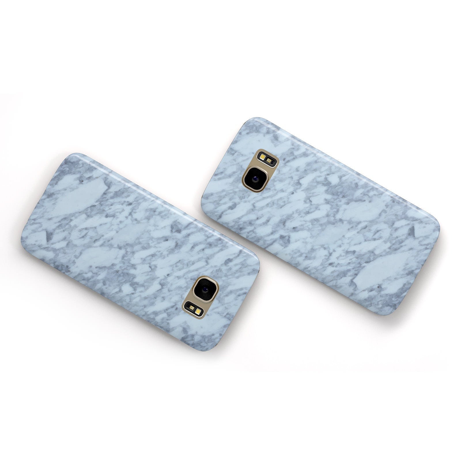 Faux Marble Grey 2 Samsung Galaxy Case Flat Overview