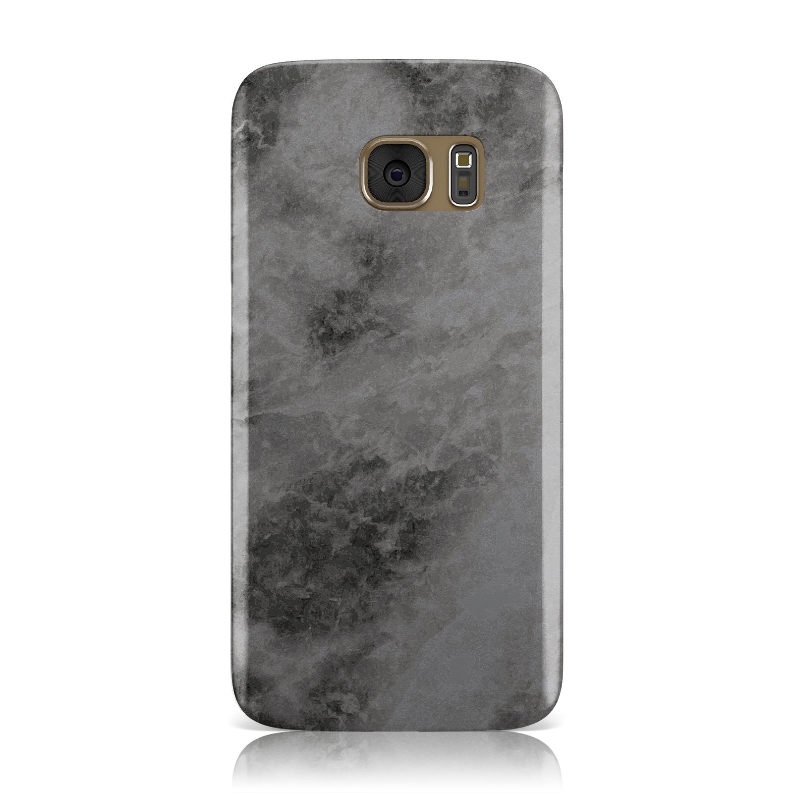 Faux Marble Grey Black Samsung Galaxy Case