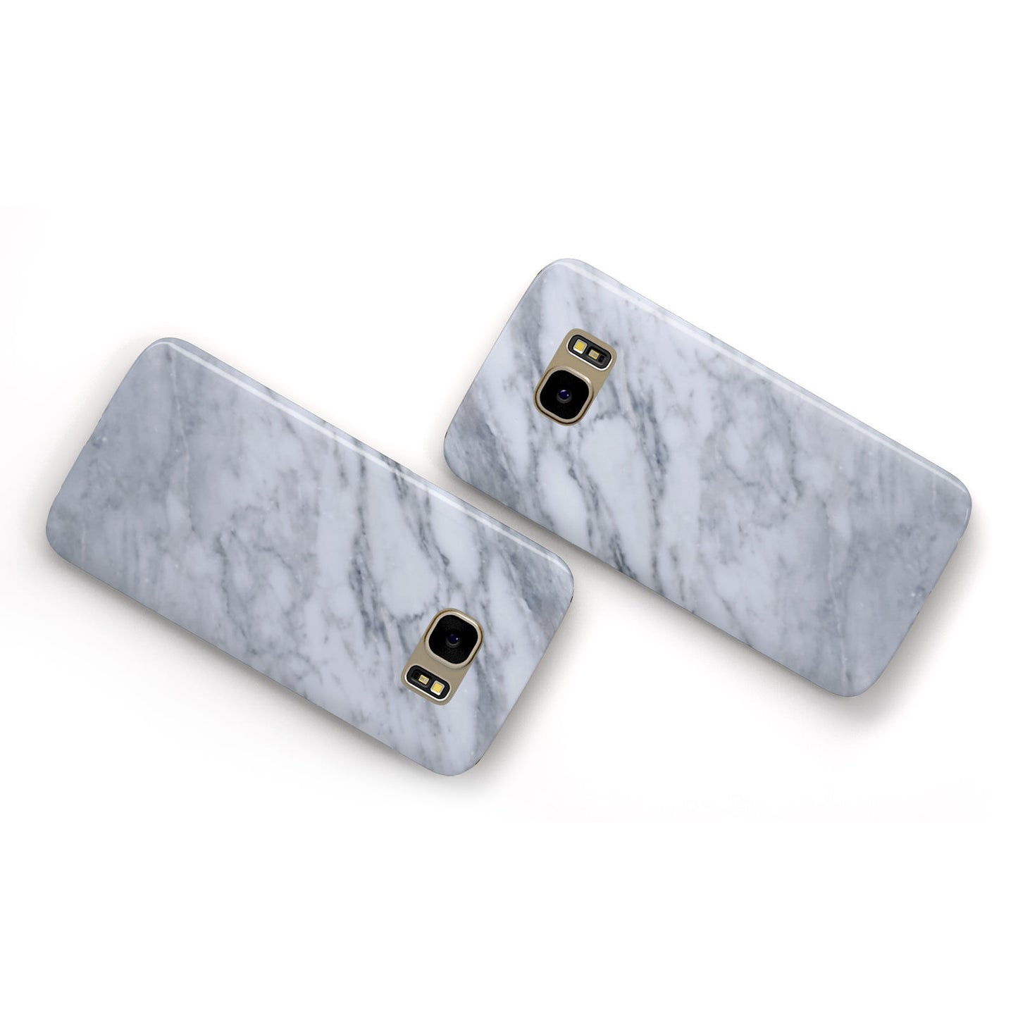 Faux Marble Italian Grey Samsung Galaxy Case Flat Overview