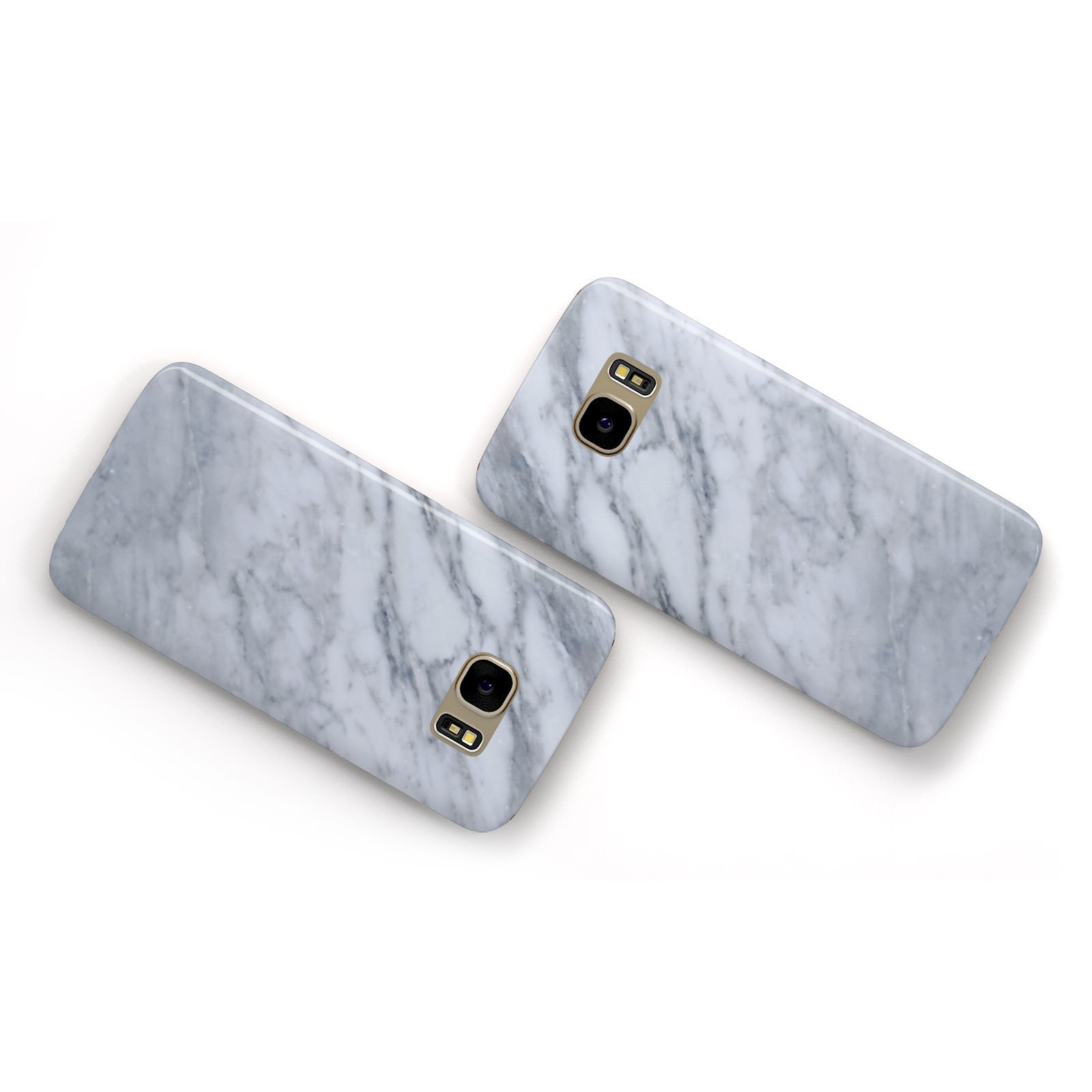 Faux Marble Italian Grey Samsung Galaxy Case Flat Overview