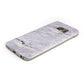 Faux Marble Mid Grey Samsung Galaxy Case Bottom Cutout