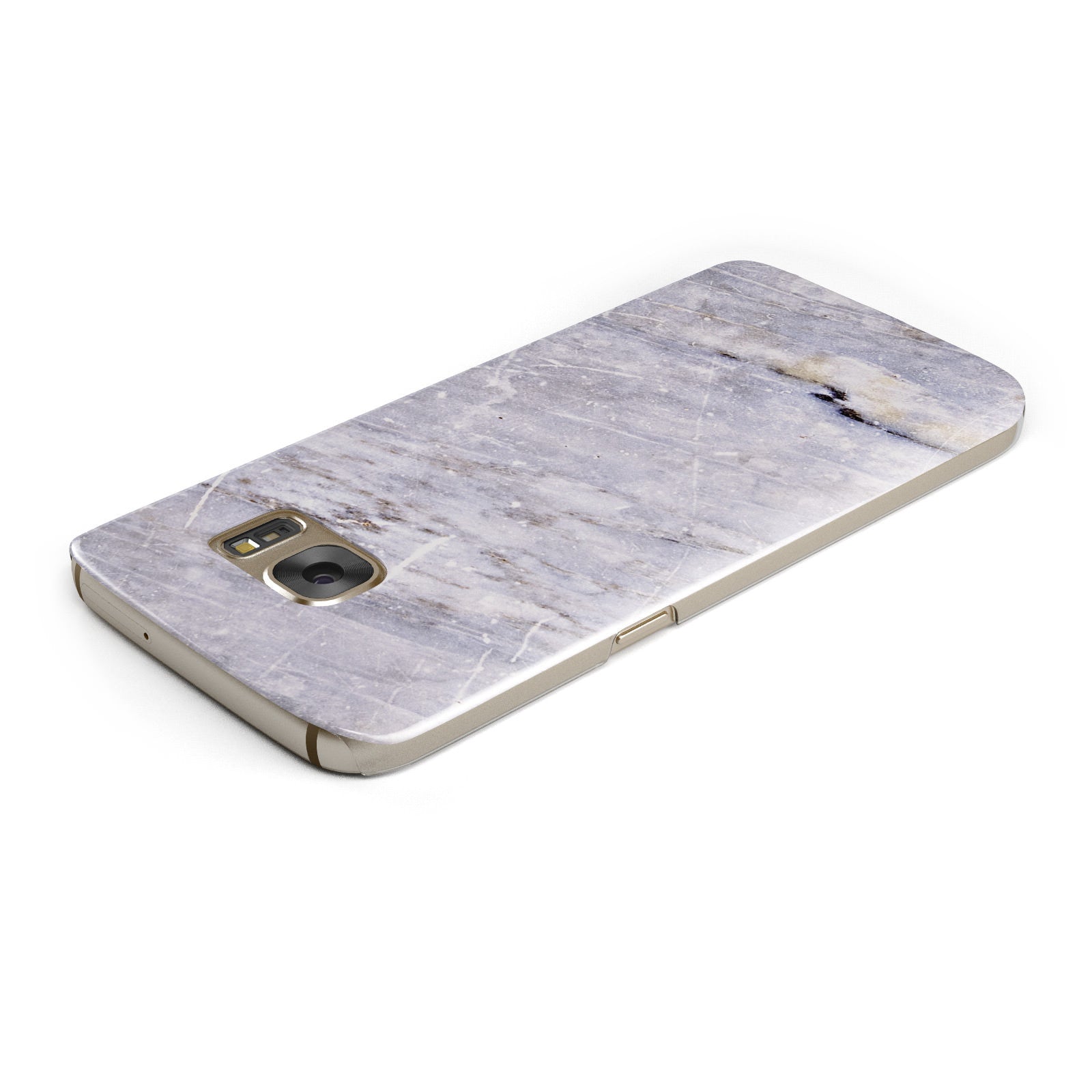 Faux Marble Mid Grey Samsung Galaxy Case Top Cutout