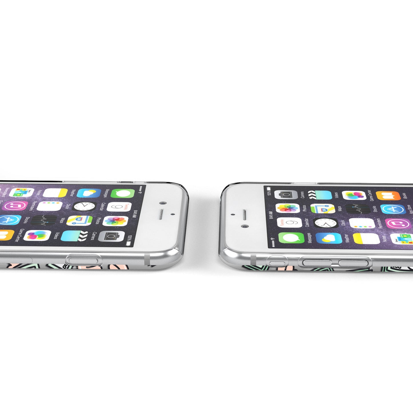Flying Dollars Money Transparent Apple iPhone Case Ports Cutout