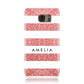 Personalised Glitter Effect Name Initials Samsung Galaxy Case