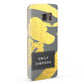 Personalised Gold Leaf Grey With Name Samsung Galaxy Case Fourty Five Degrees